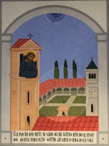 Ultimo pannello iconografico sulla vita di San Benedetto